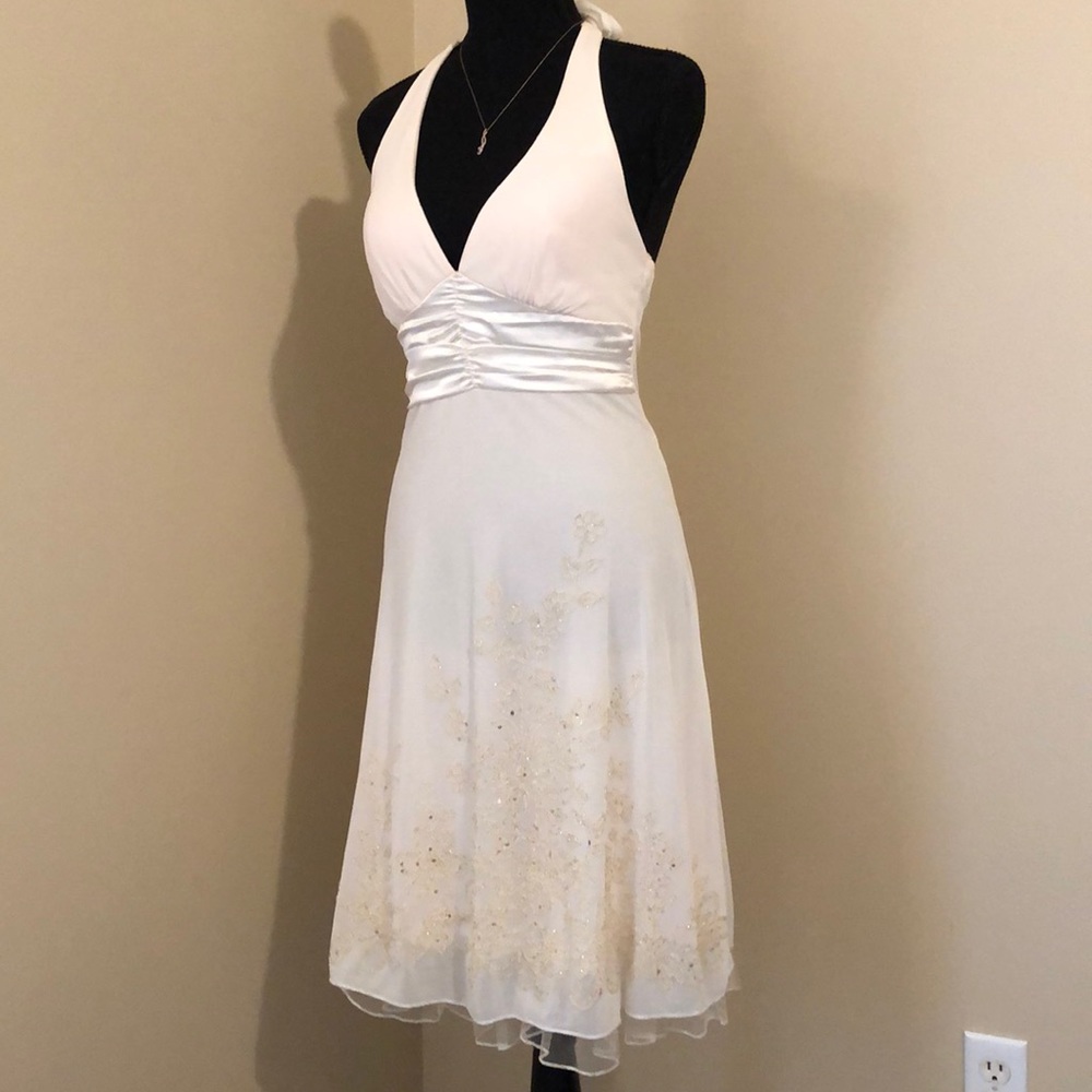 Size small cream cocktail dress
